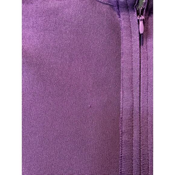 Miss Circle Revolve Purple Bandage Bodycon long sleeve mini Dress Mesh small - Picture 13 of 13